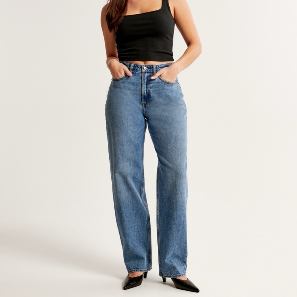 Abercrombie & Fitch High Rise The Taper Jean Curve Love